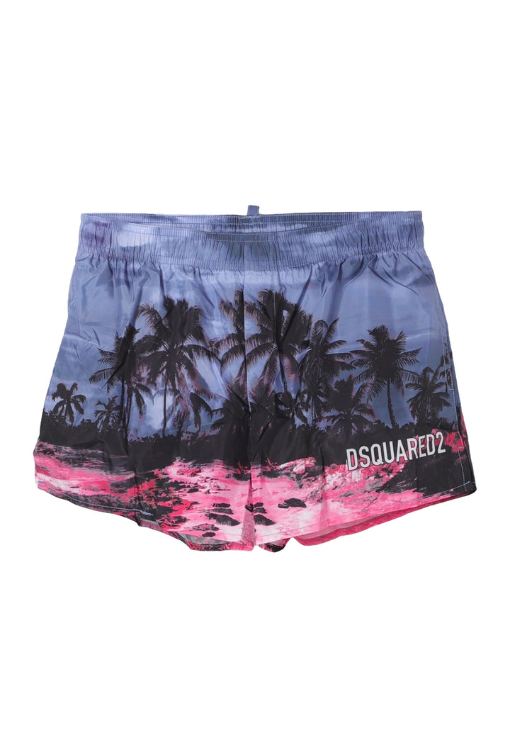 Multicolor swim trunks for boys