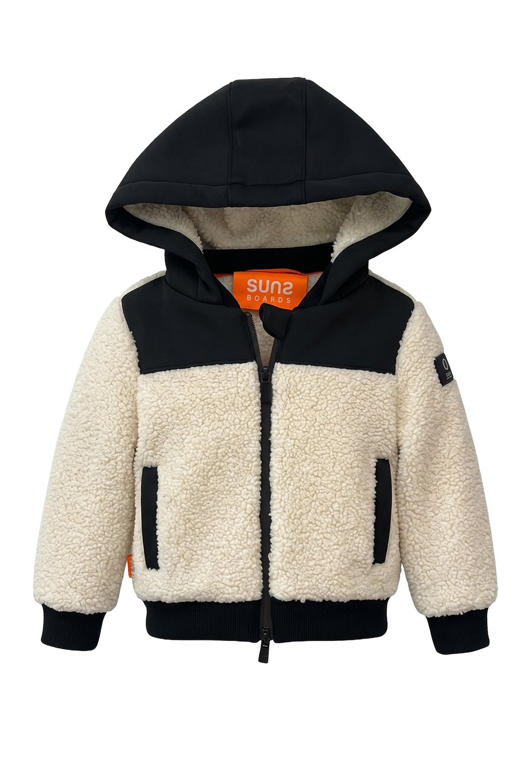 Giubbotto teddy panna per neonato