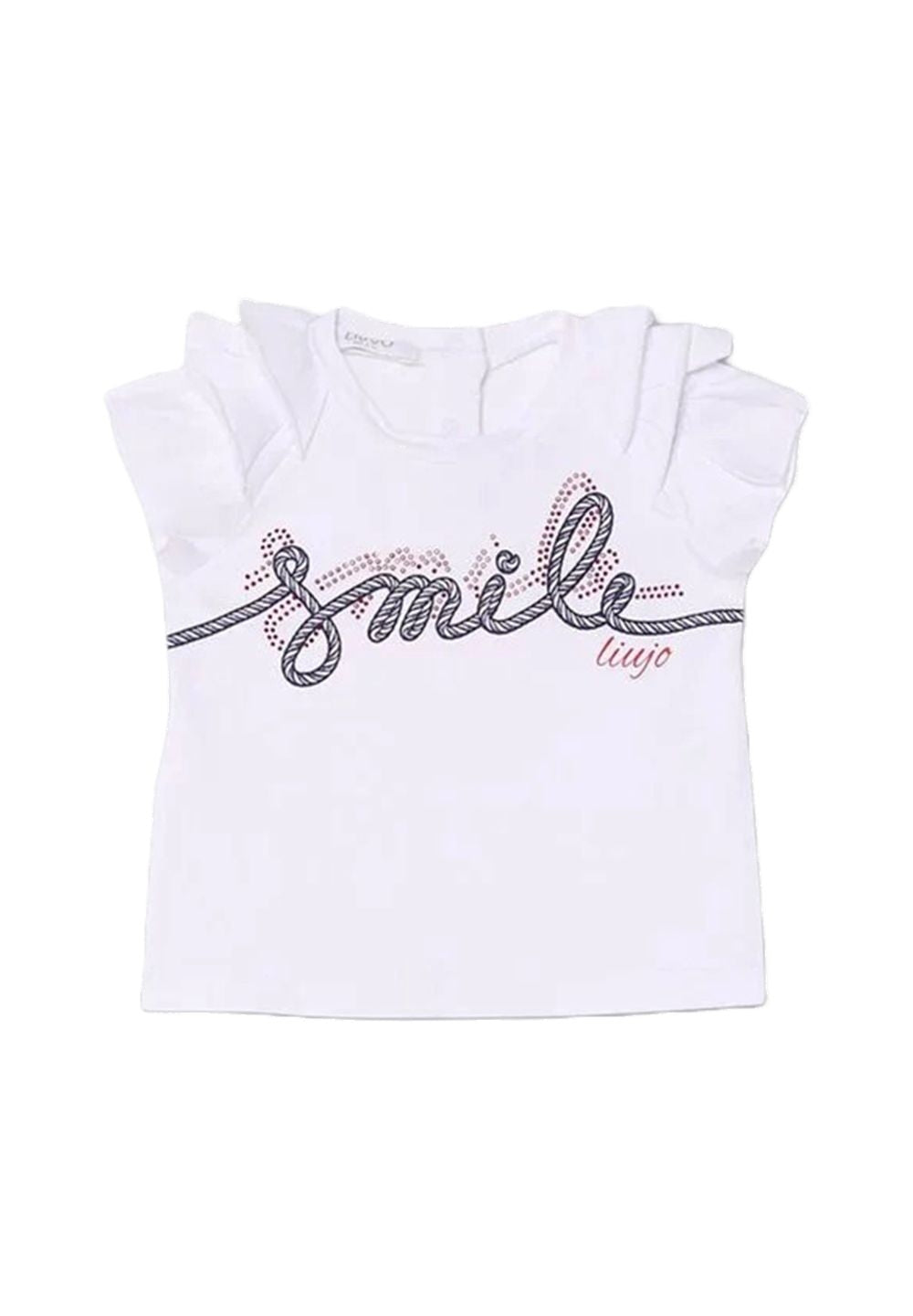 Camiseta blanca para bebé niña