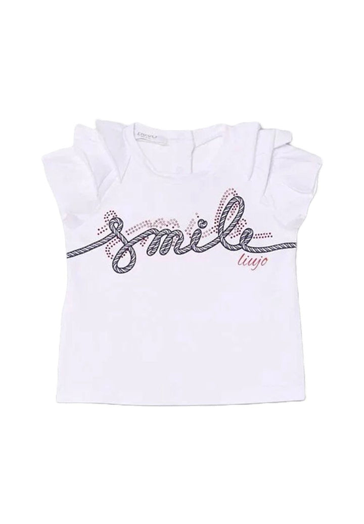 Camiseta blanca para bebé niña
