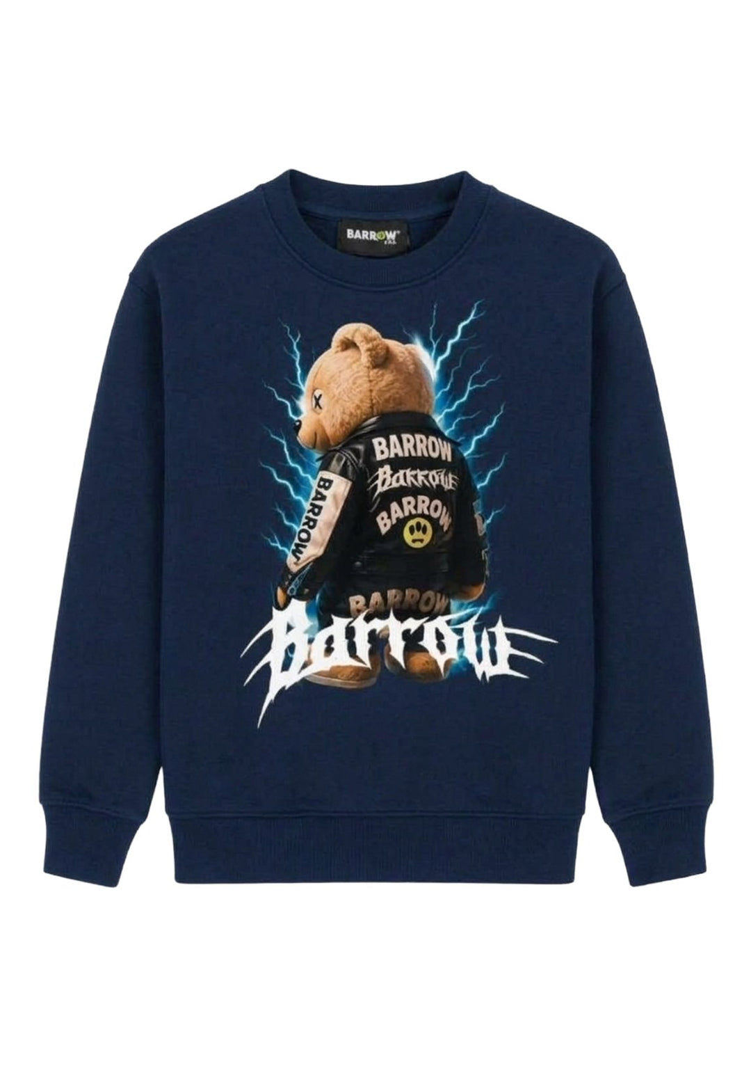 Felpa girocollo blu per bambino