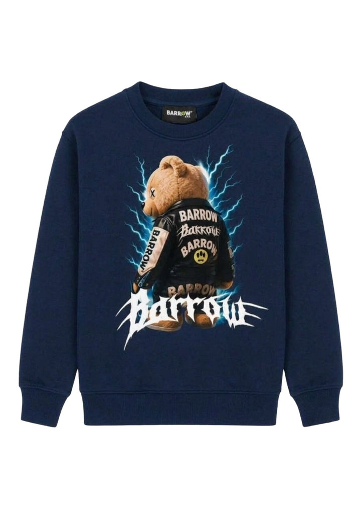 Felpa girocollo blu per bambino