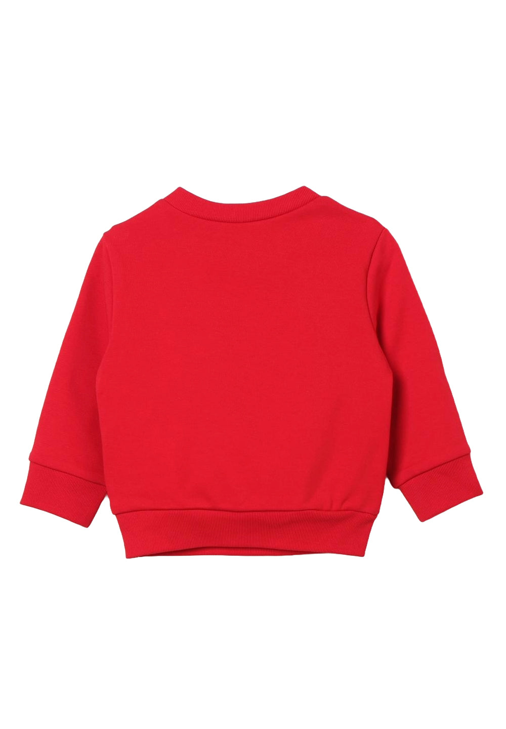Sweat-shirt rouge à col rond pour nouveau-nés