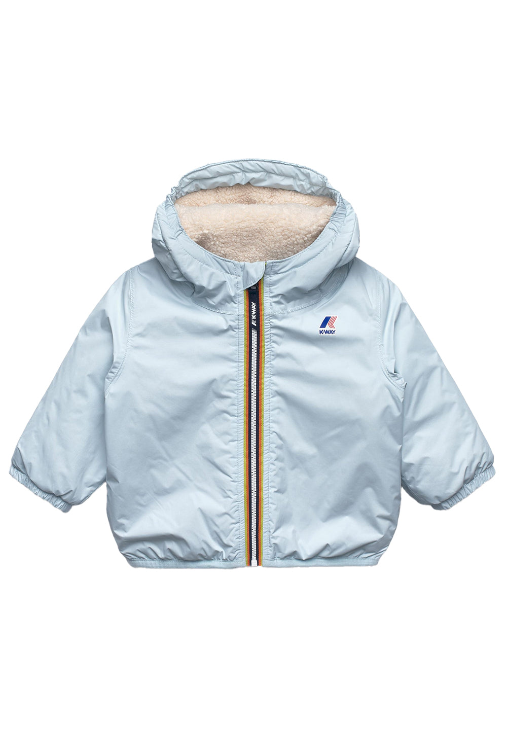 Hellblaue Jacke