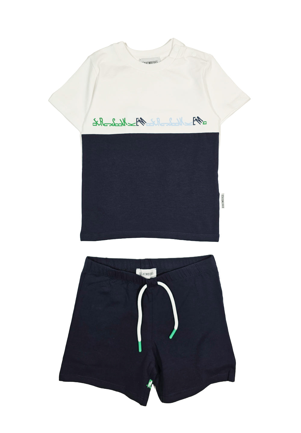 Completo bianco-blu per bambino - Primamoda kids