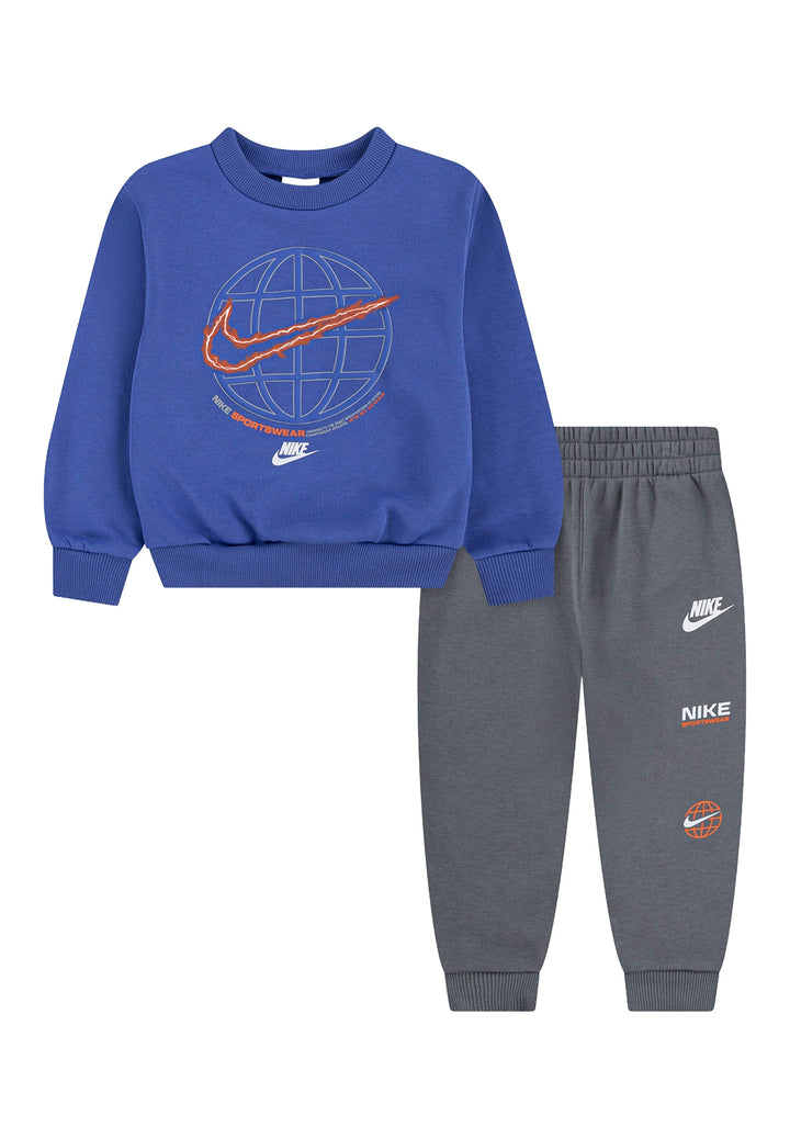 Blau-graues Sweatshirt-Set für Neugeborene