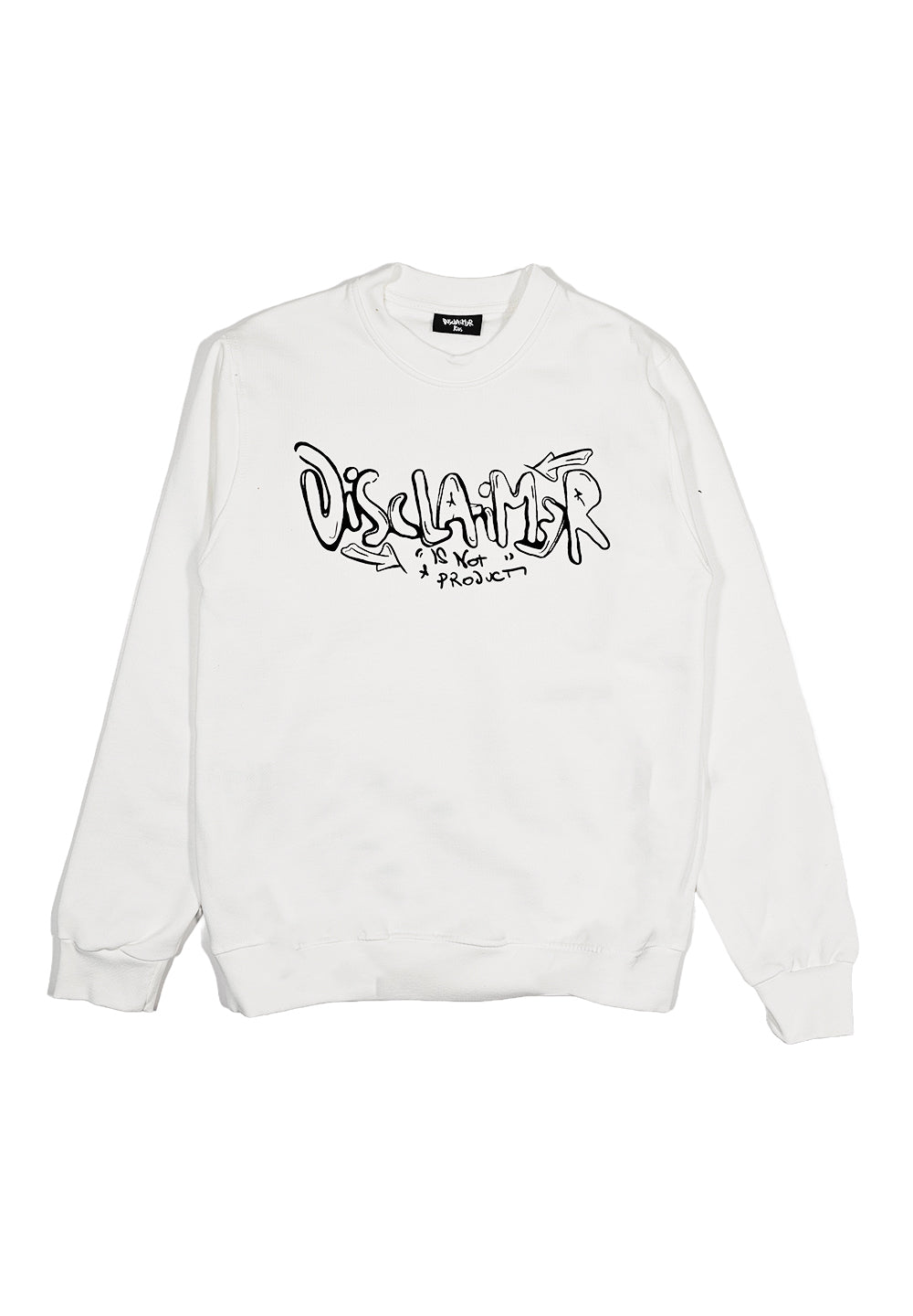 Weißes Sweatshirt mit Rundhalsausschnitt für Jungen