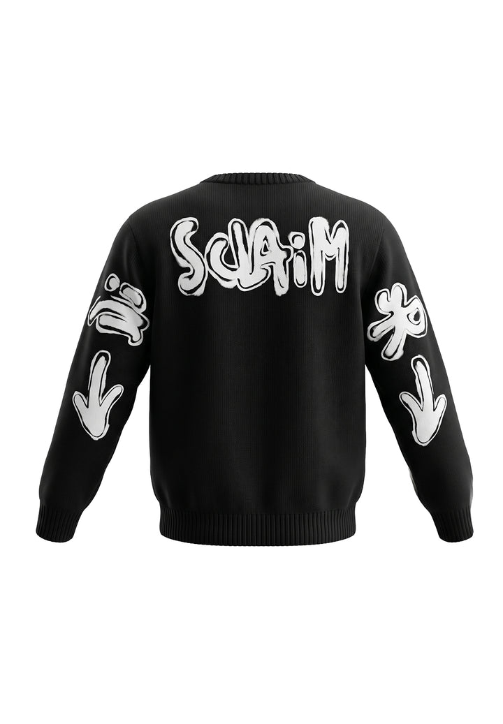 Schwarzer Pullover für Jungen