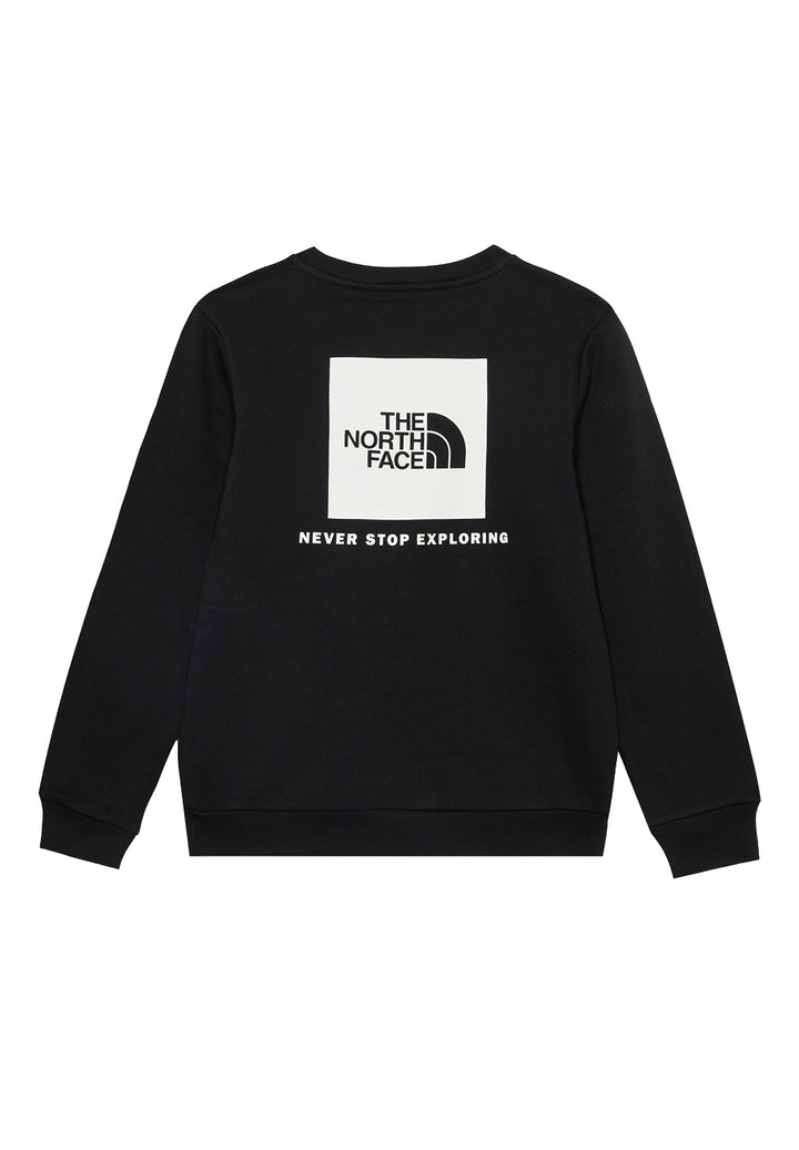 Schwarzes Sweatshirt mit Rundhalsausschnitt für Kinder