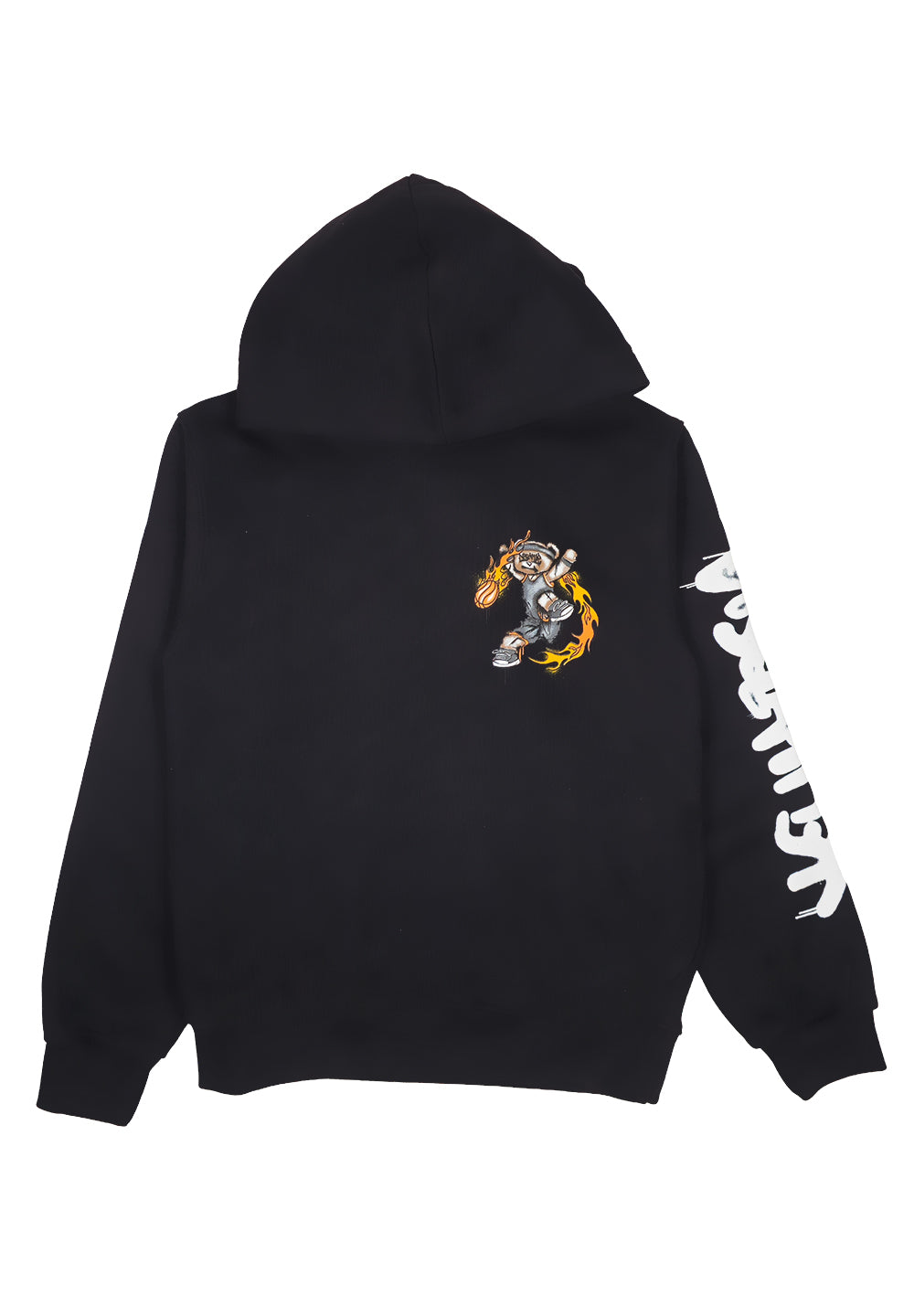 Sudadera con capucha negra para niño