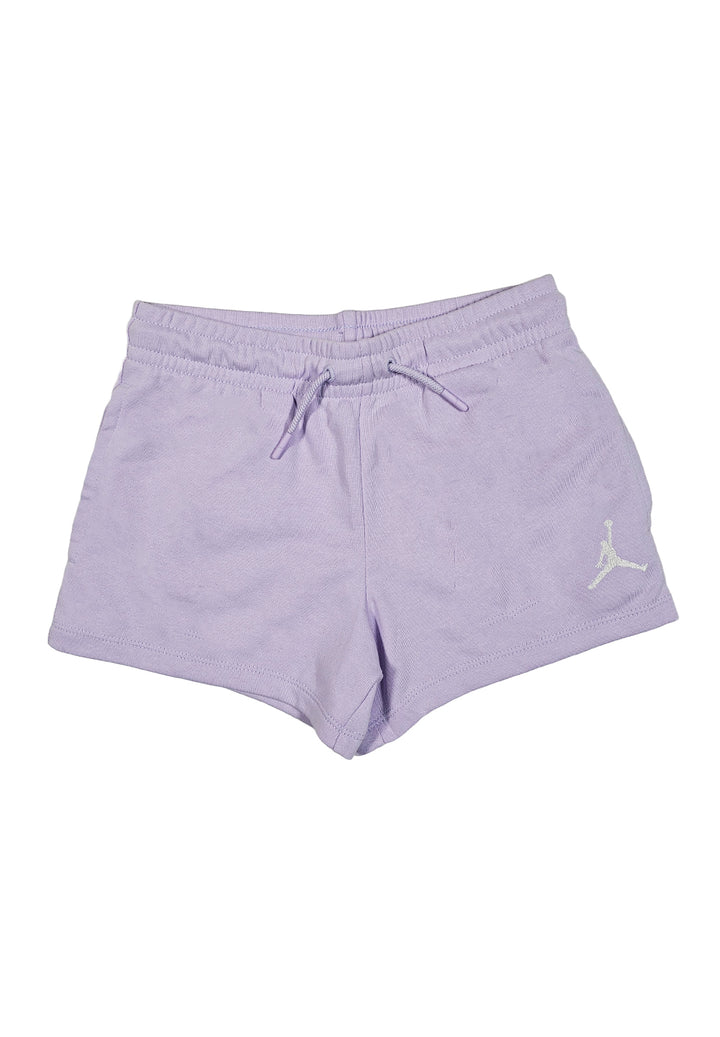 Short lilac sweatshirt for girls