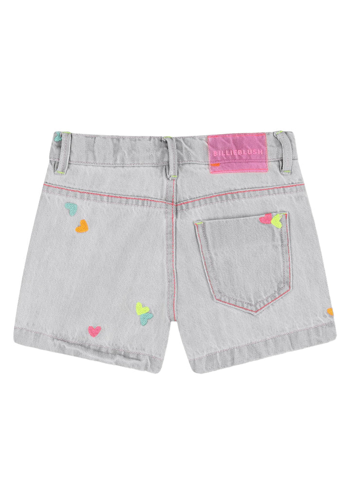 Girl's grey denim shorts