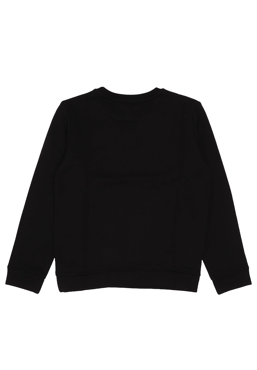 Sudadera negra de cuello redondo para niño