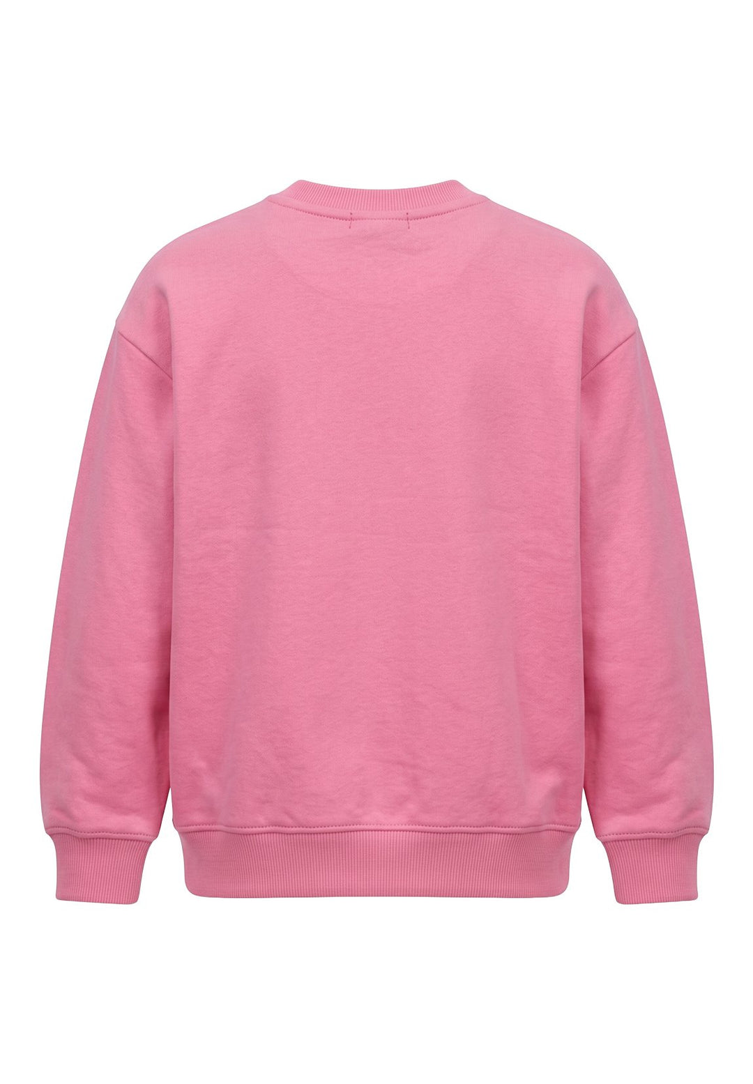Felpa girocollo rosa unisex