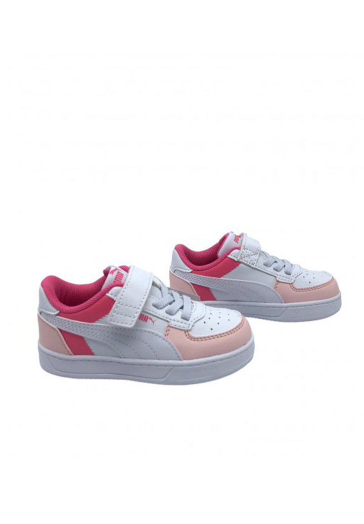 Weiß-fuchsiafarbene Schuhe für Mädchen