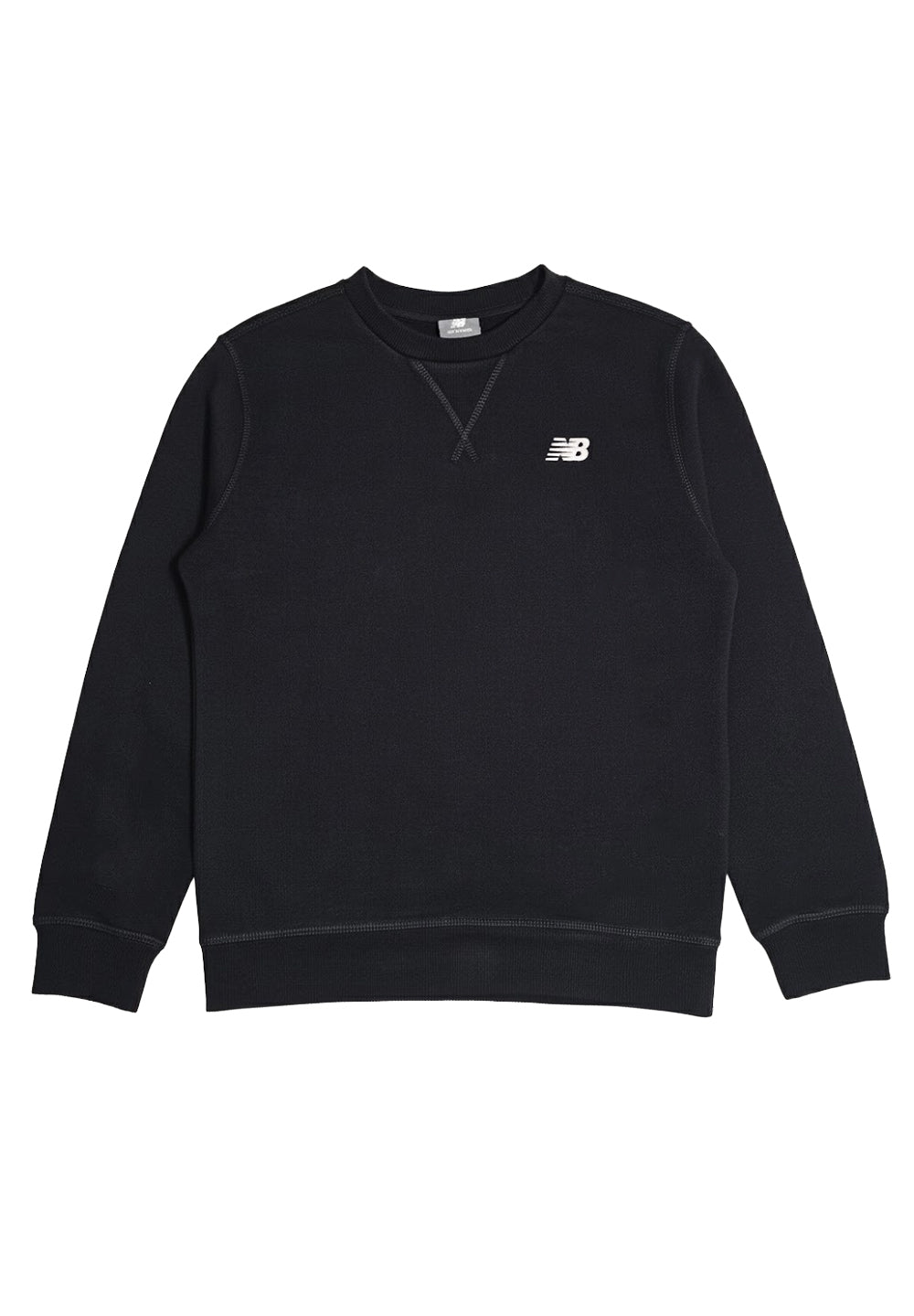 Sudadera de cuello redondo negra para niño