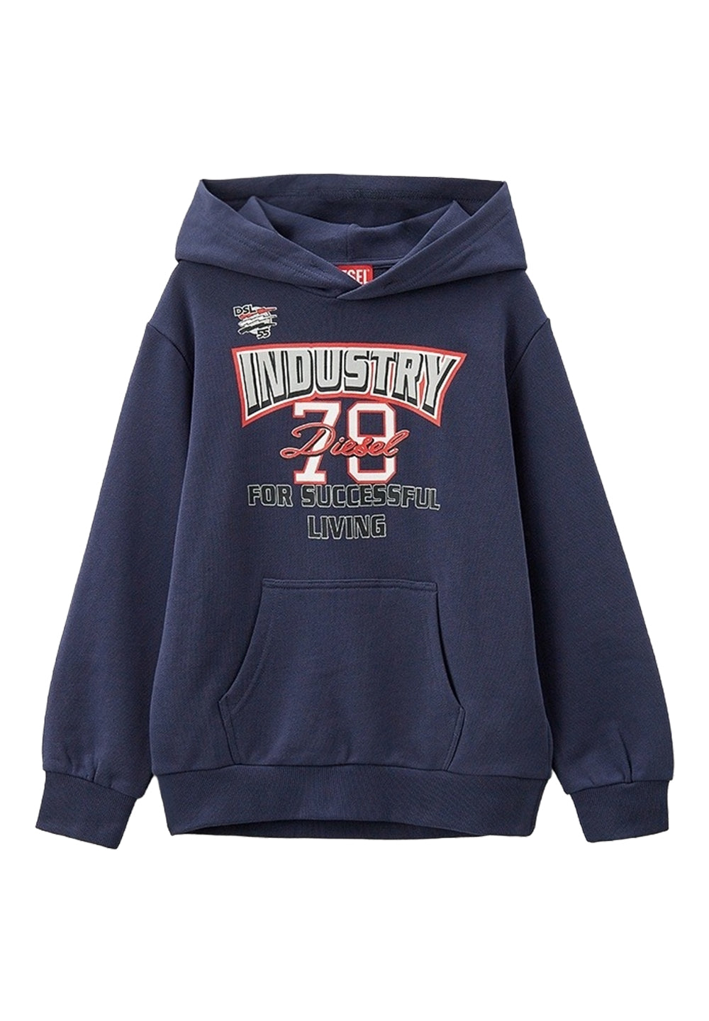 Sudadera con capucha azul para niño