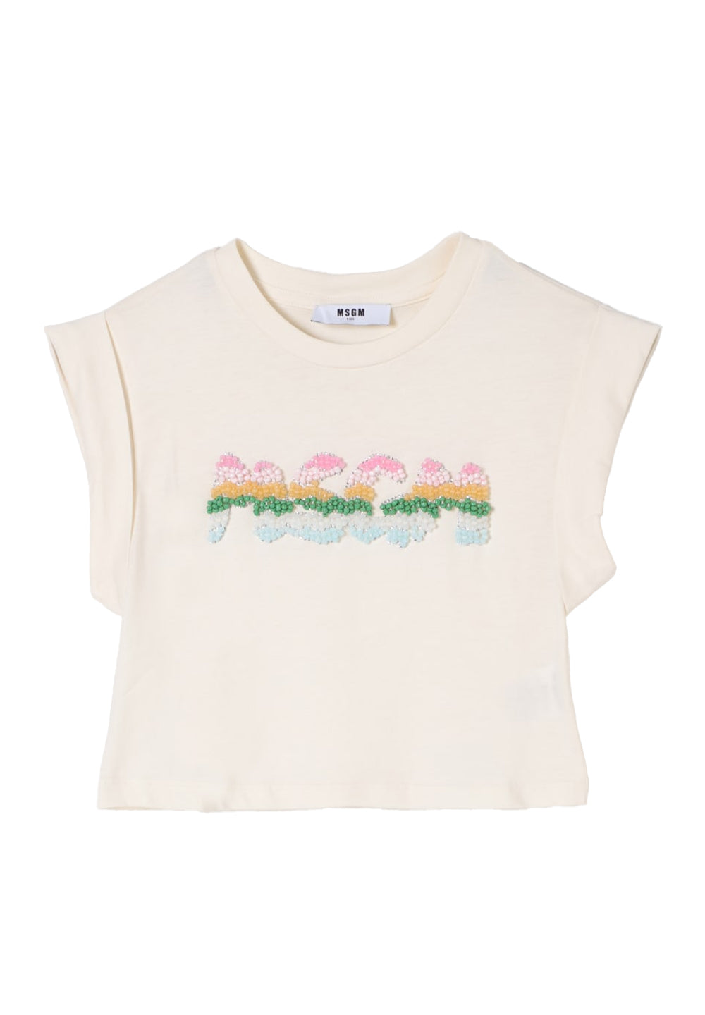 Cream-colored t-shirt for girls