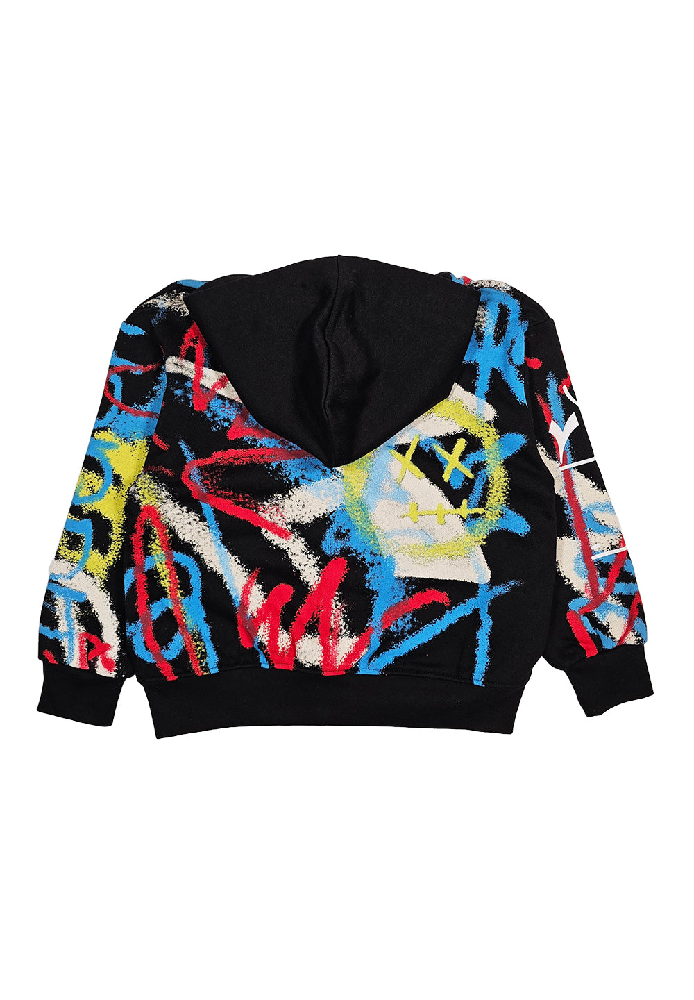 Felpa zip nera per bambino - Primamoda kids