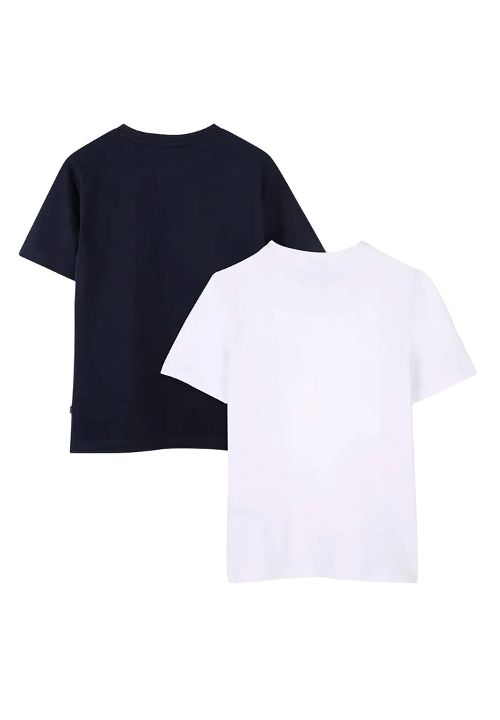 Blue and white t-shirt set for boys
