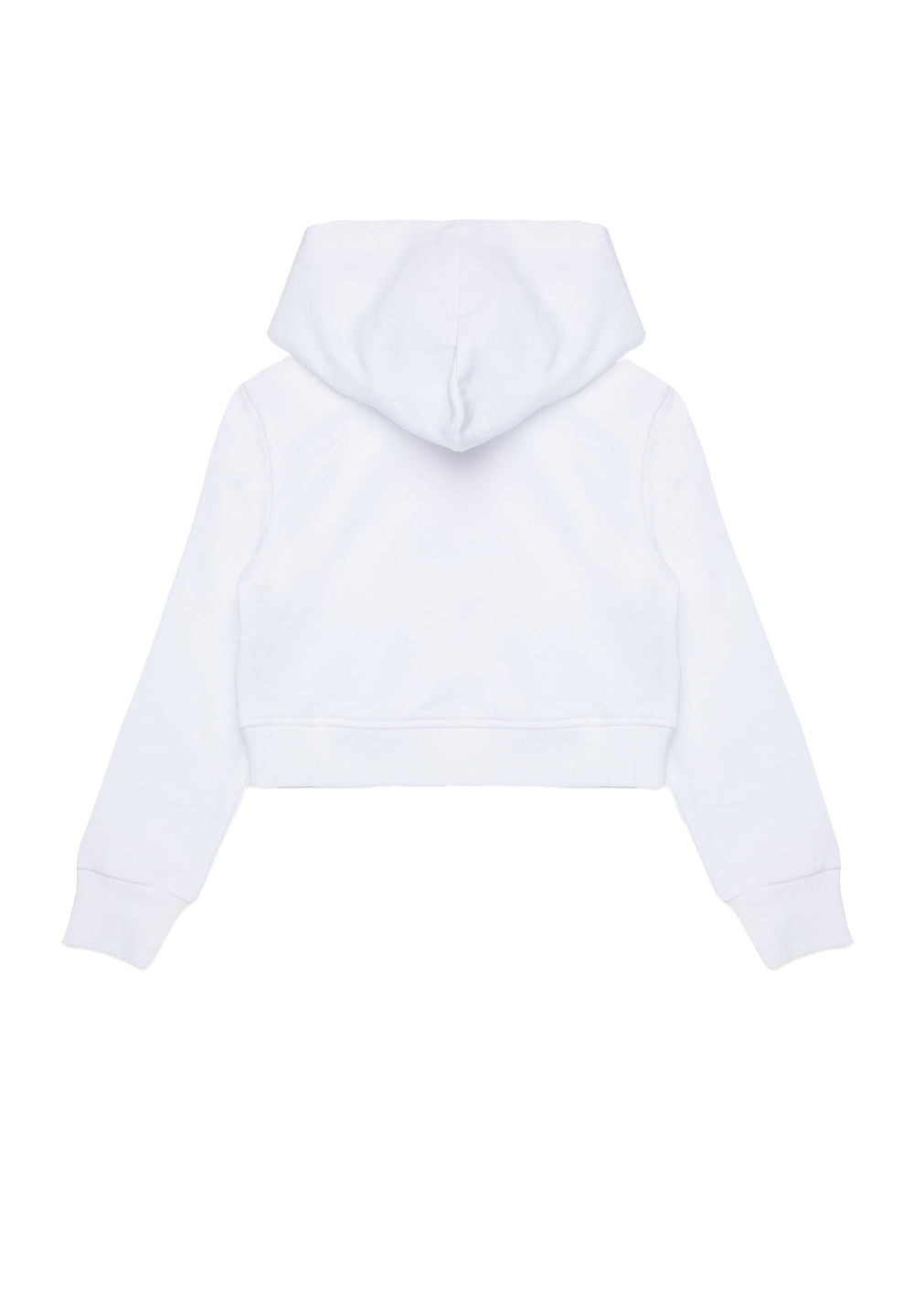 White cropped hoodie for girls