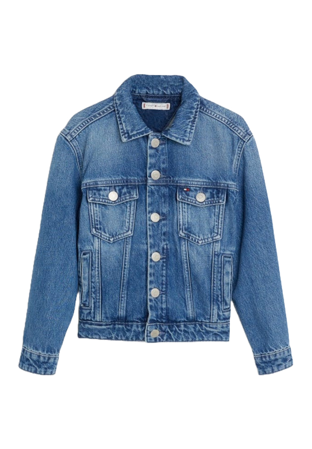 Camisa de mezclilla azul para niña