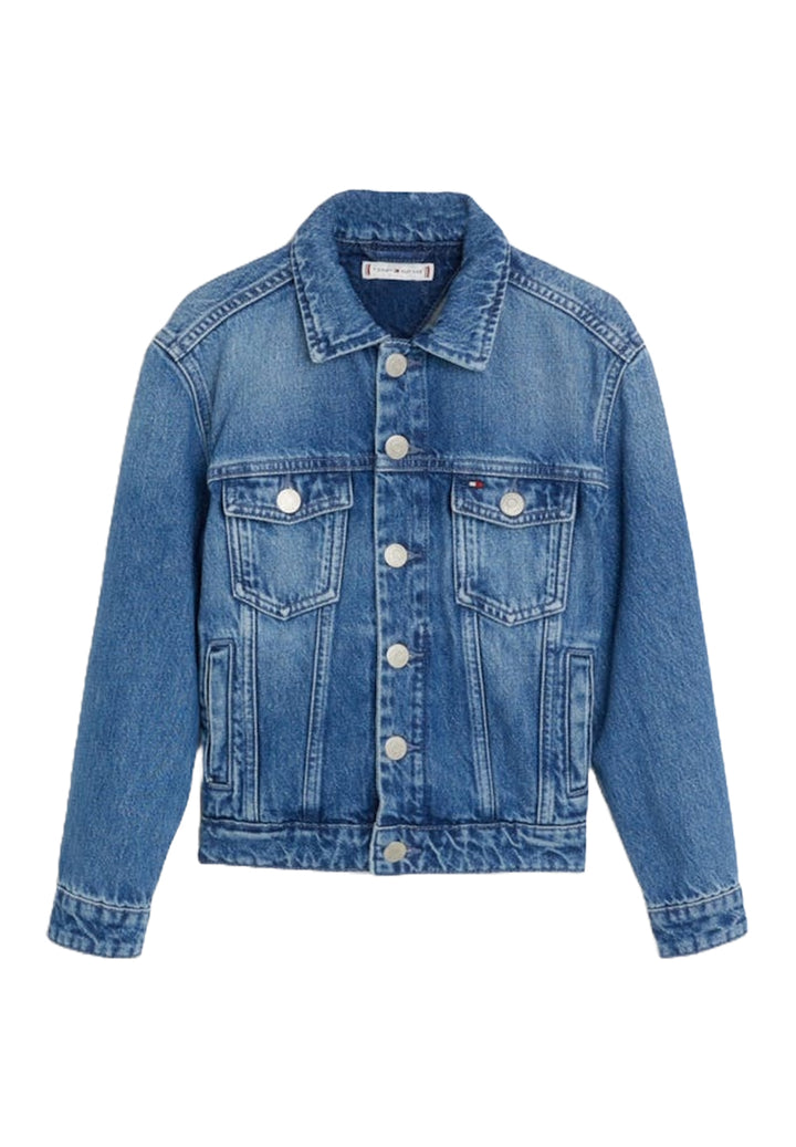 Camisa de mezclilla azul para niña