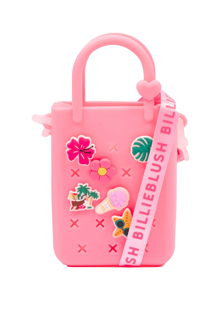Neon pink handbag for girls
