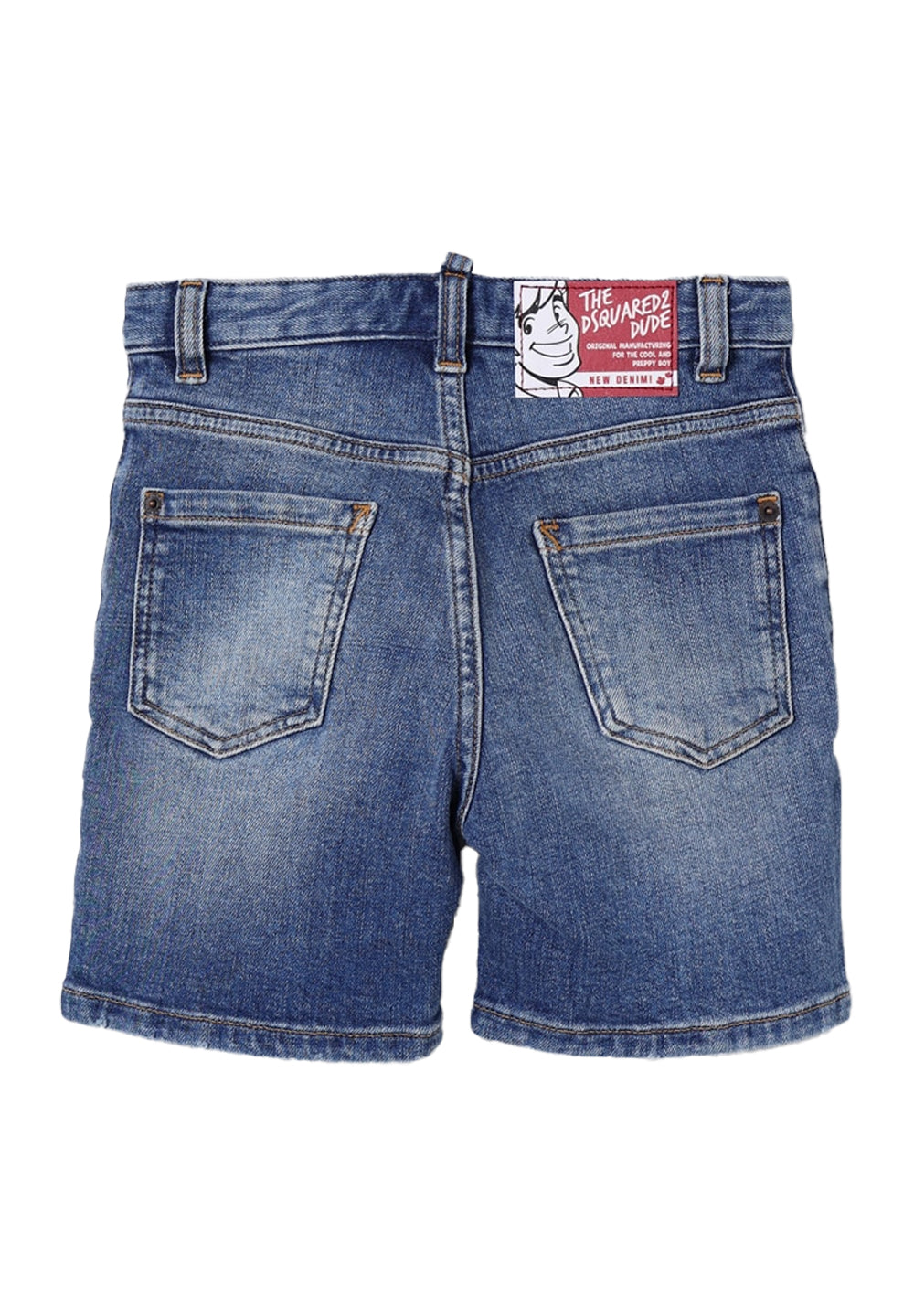 Blaue Denim-Bermudashorts für Jungen