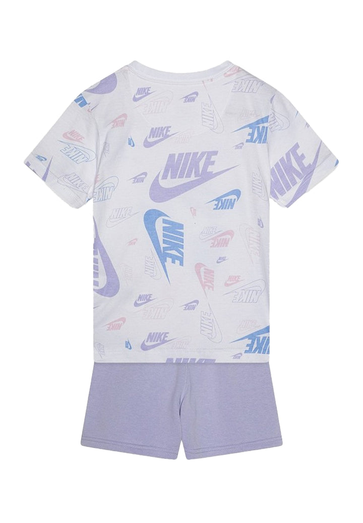 Ensemble blanc et violet pour nouveau-né petite fille