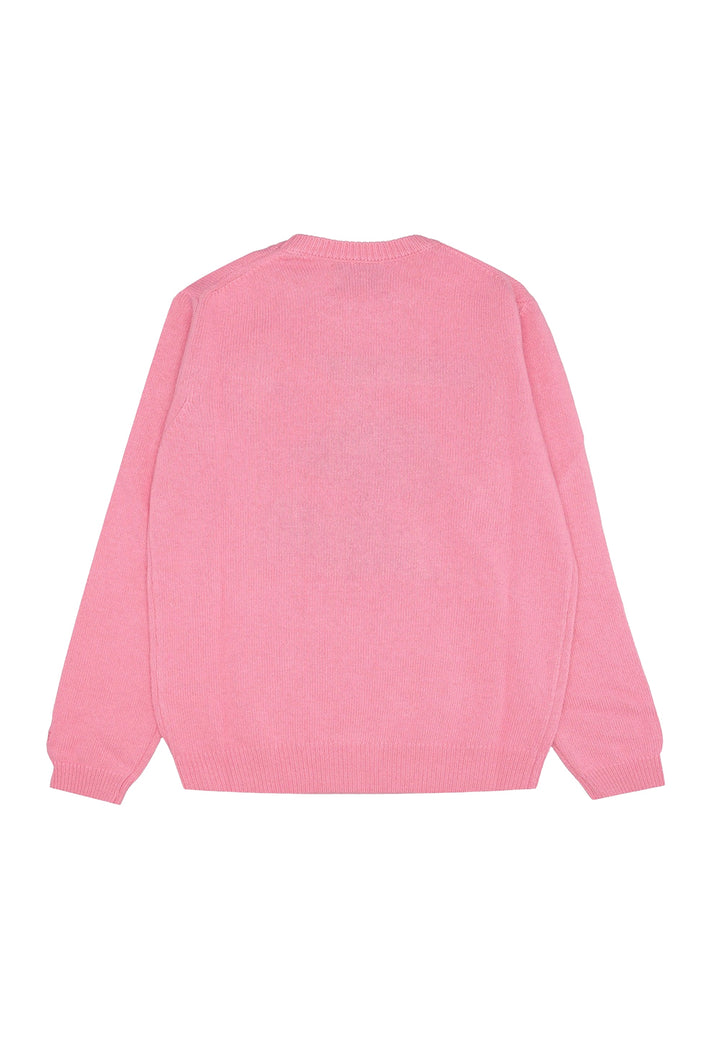 Pull rose pour fille