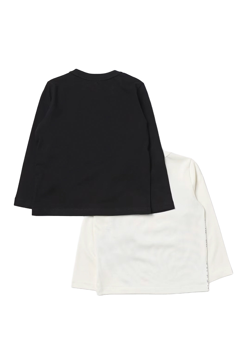 Lot de 2 t-shirts noir et blanc pour enfants