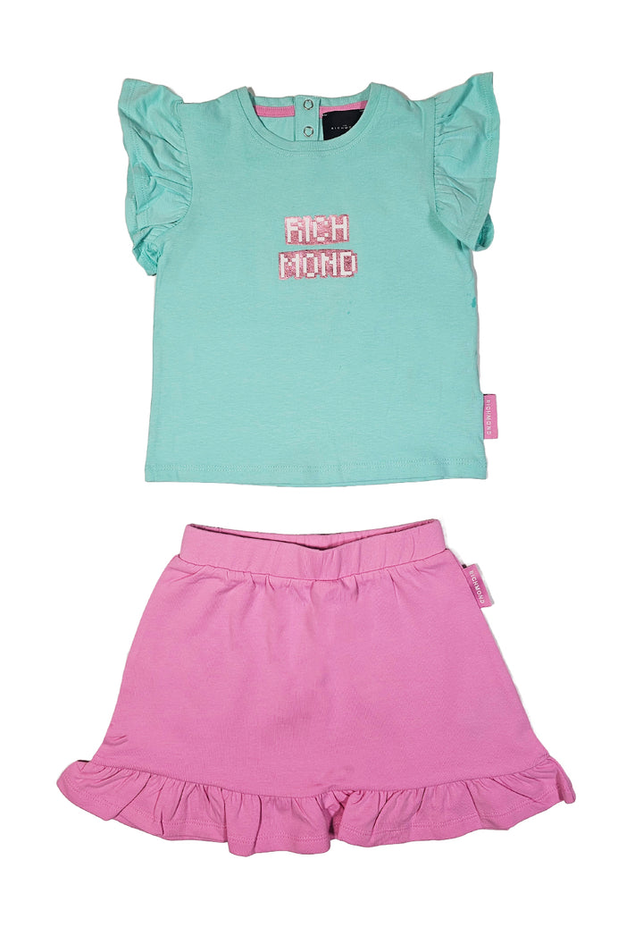 Mint-rosa Set für Neugeborene