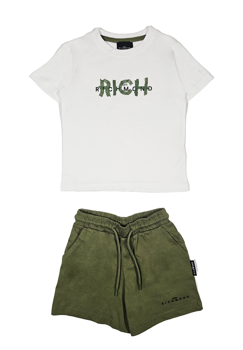 Ensemble blanc et vert pour enfants