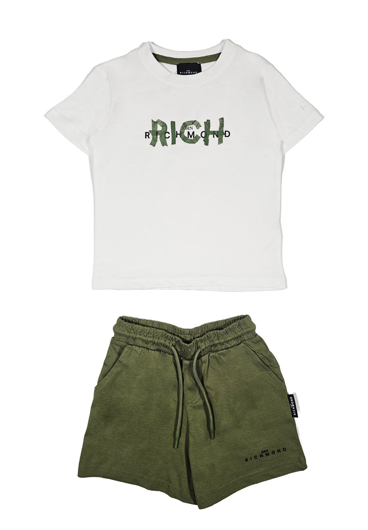 Ensemble blanc et vert pour enfants