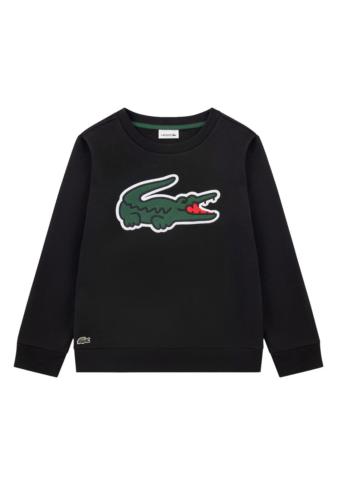 Black crewneck sweatshirt for kids