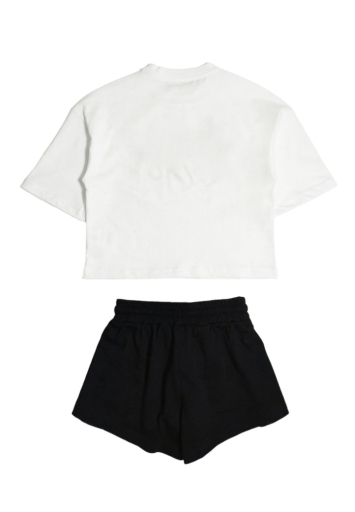 Schwarz-weißes Outfit für Mädchen
