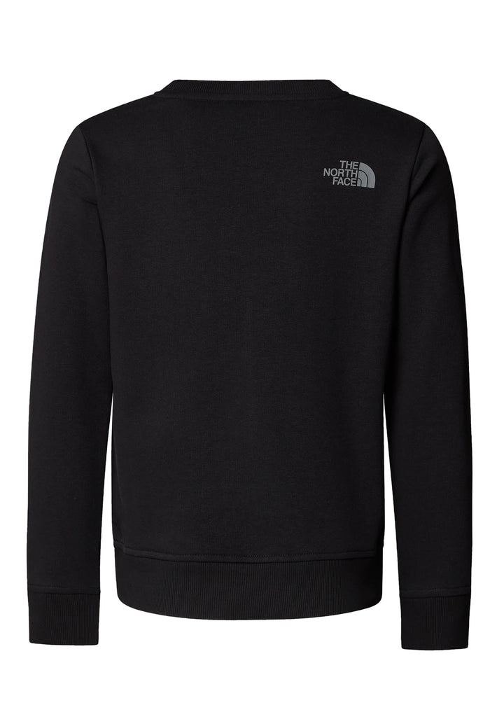 Black crewneck sweatshirt for boys