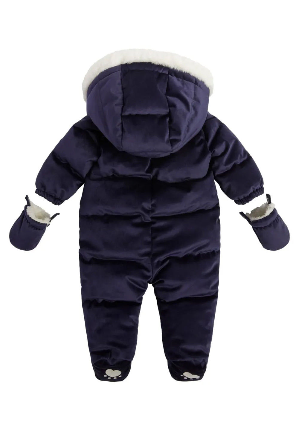 Blue baby snowsuit