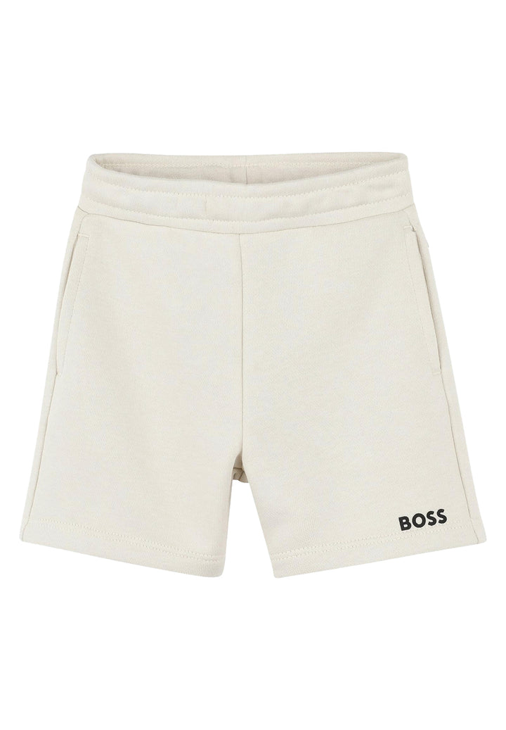 Bermudas color crema para niño
