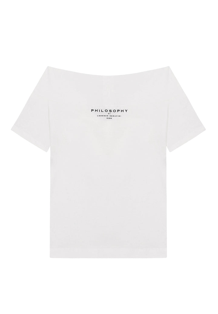Camiseta blanca para niña