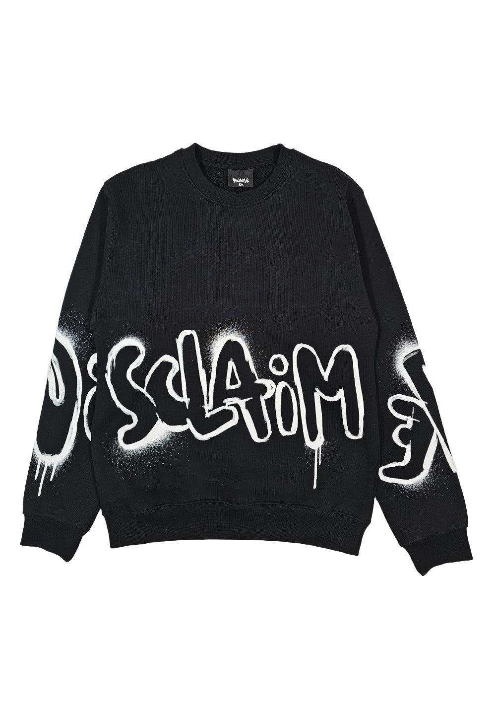 Black crewneck sweatshirt for kids