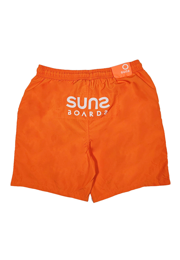 Orange swim trunks for boys