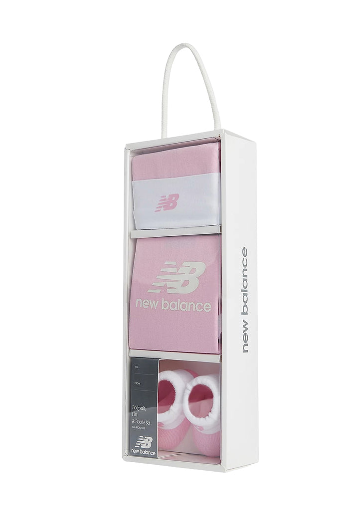 Conjunto de 3 piezas rosa para bebé niña