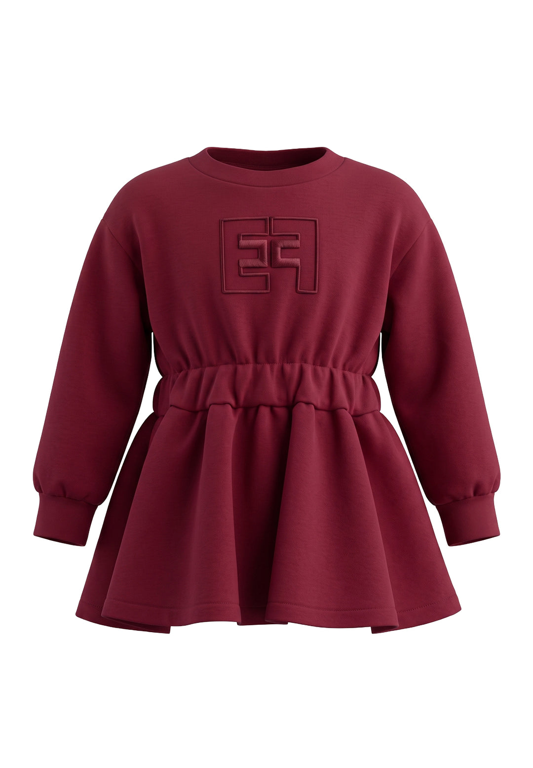 Fuchsie-Sweatkleid für Mädchen