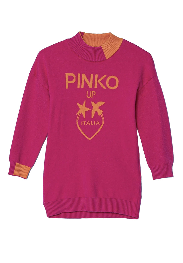 Robe en tricot fuchsia pour fille