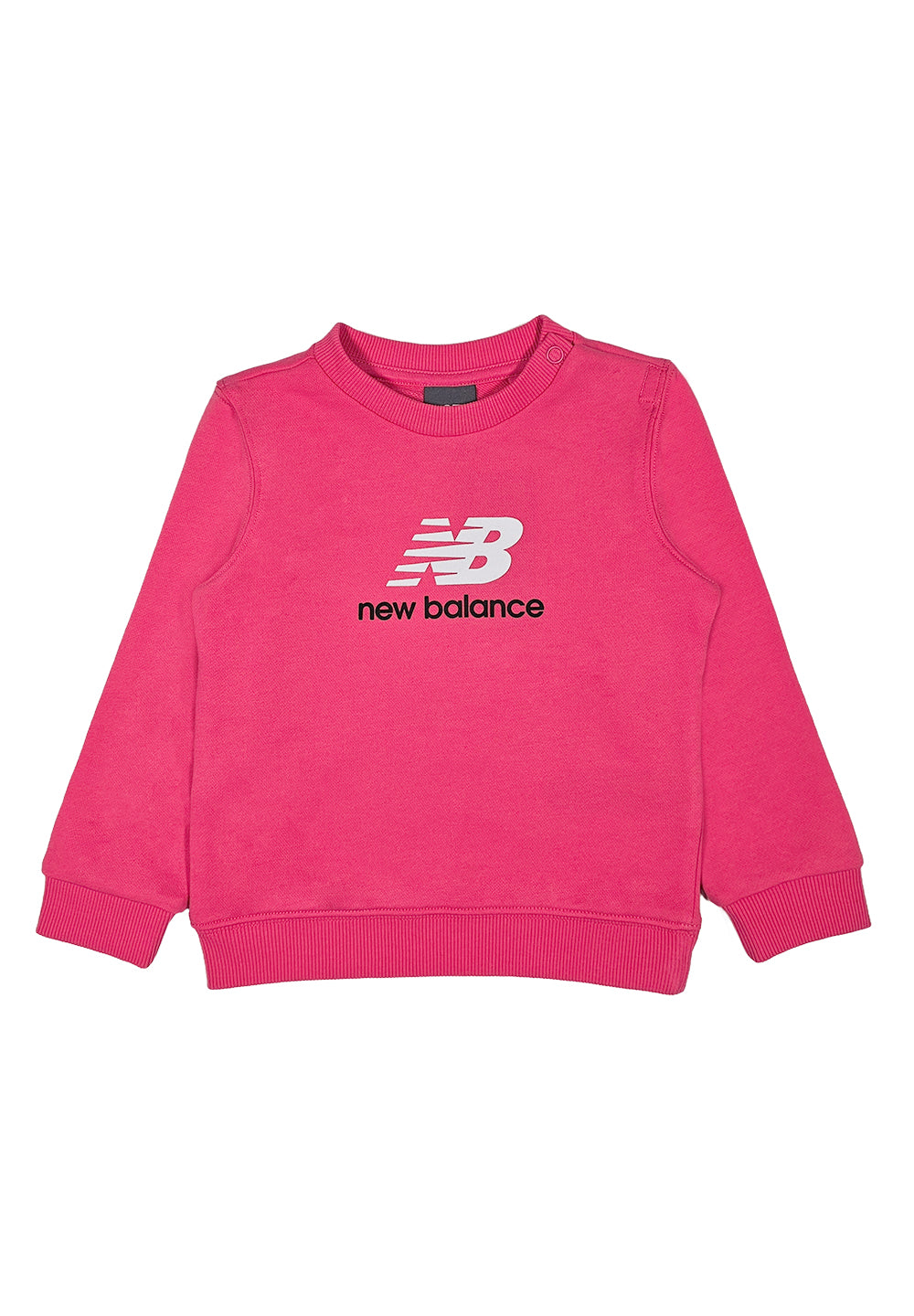 Sudadera de cuello redondo rosa para bebé niña
