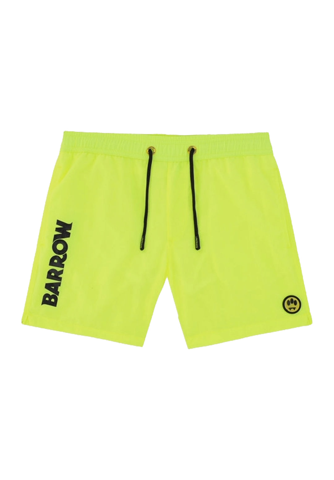 Bañador tipo bóxer amarillo flúor para niño
