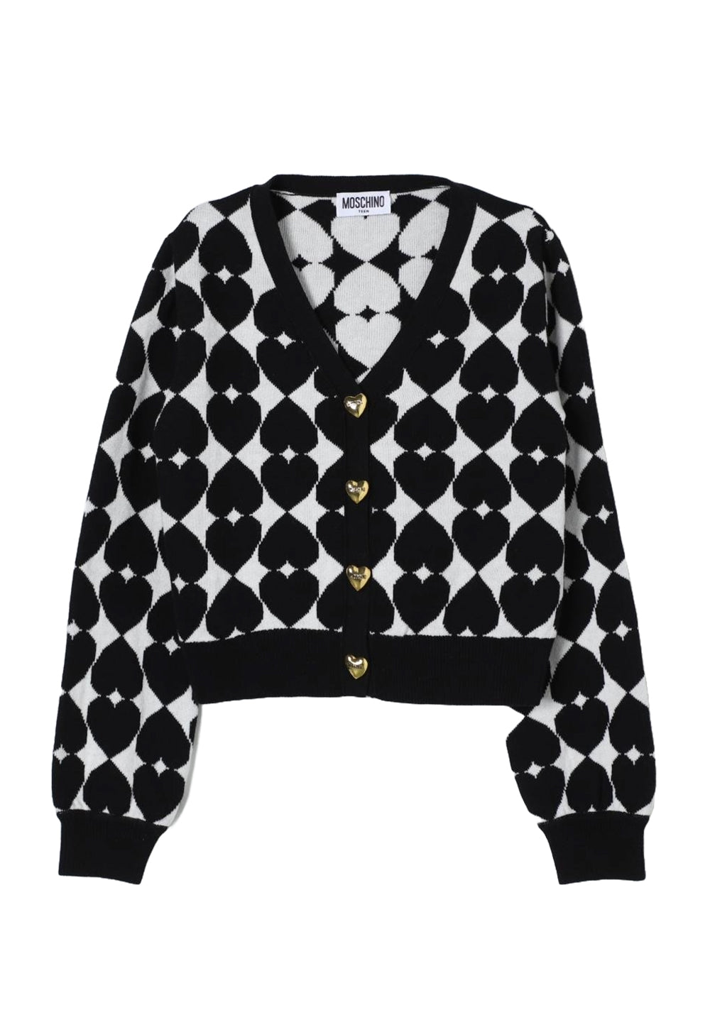 Schwarze Strickjacke für Mädchen