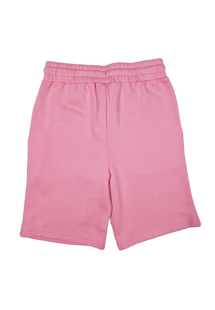 Bermuda felpa rosa per bambina - Primamoda kids